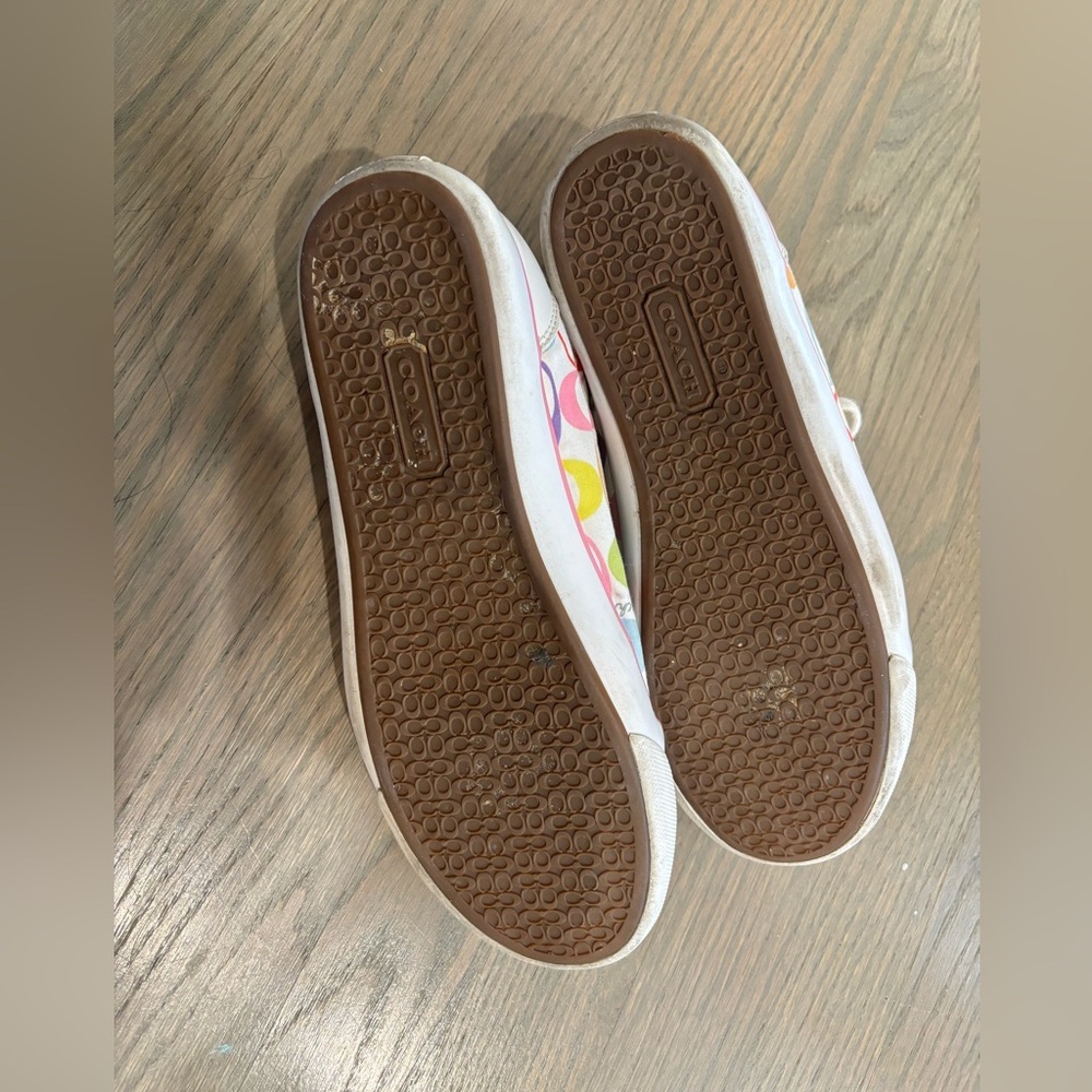 Coach Barrett Low Top Multicolor Logo Sneakers women’s size 9 - Picture 8 of 8